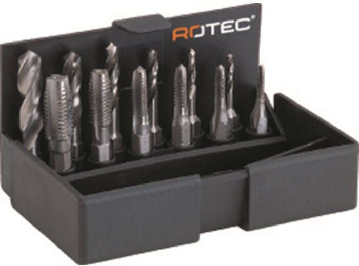 Mtools Rotec 12 dlg. Cass. Tap-bits + boren M3-M10 |