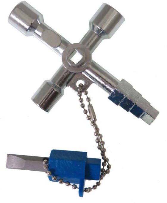 mtools Schakelkastsleutel universeel kruissleutel. |