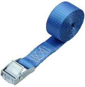 mtools Spanband met klemgesp 25mm 2 meter 125 250 daN Blauw |