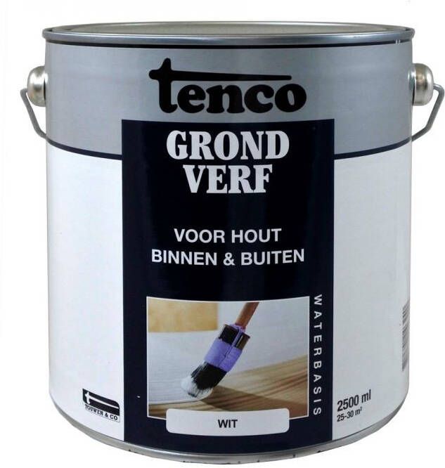 Mtools TENCO GRONDVERF WATERBASIS WIT 2 5 L |