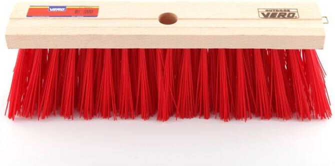 mtools VERO OUTDOOR Bezem 41 cm hout kunstvezel rood |