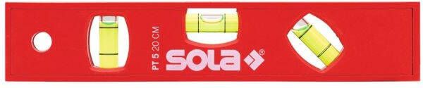 Sola Kunststof waterpas PTM5 20 blister 20cm 3 libellen hobby rood magn. SB 01430620 - Foto 2