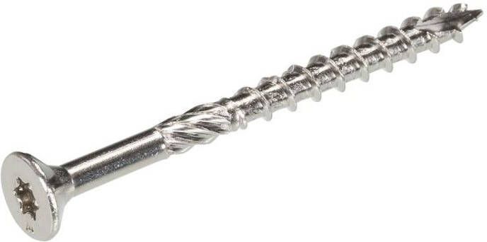 Woodies Ultimate 5.0x 50 deeldraad platverzonken kop T-25 rvs A2 | Mtools