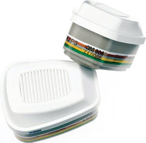 3M Gas- en combinatiefilter | A2 B2 E2 K2 Hg P3R + formaldehyde | EN 14387:2004 + A1:2008 | v. serie 6000 | 4 stuks 7100104327