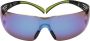 3M Veiligheidsbril | EN 166 EN 172 | beugel zwart groen ringen blauw | polycarbonaat | 1 stuk 7100078880 - Thumbnail 2