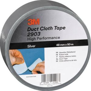 3M Weefseltape | zilver | lengte 50 m | breedte 48 mm wiel | 24 stuks 7100098687