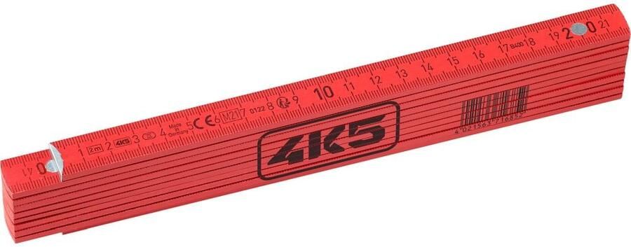 4K5 Tools FR2R Stabiele duimstok met hoekmeter 606.101-2