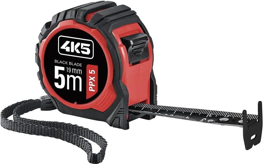 4K5 Tools PPX 5 Compacte optimaal afleesbare rolbandmaat van staal 606.101-5