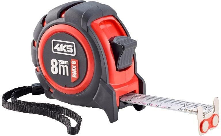4K5 Tools RMX 8 Aan beide zijden bedrukte rolbandmaat met magnetische eindhaak 606.100-8