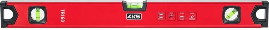 4K5 Tools TRI 60 Waterpas met 45°-libel | 60 cm 603.115-60