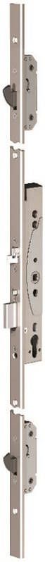 ABLOY EL466 Veiligheidspaniekmeerpuntssluiting | enkelzijdig krukgestuurd | zelfvergrendelend | SKG*** | DM35mm | PC92mm | voorplaat RVS 24x2000mm