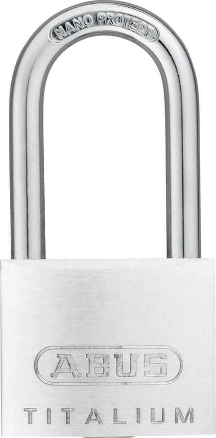 Abus Cilinderhangslot | breedte slotlichaam 50 mm | Titalium gelijksluitend 6511 | 1 stuk 56209