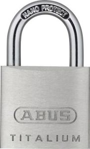 Abus Cilinderhangslot | breedte slotlichaam 30 mm | Titalium verschillendsluitend | 1 stuk 77581