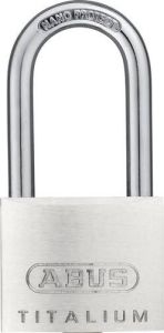 ABUS Cilinderhangslot | breedte slotlichaam 40 mm | Titalium verschillendsluitend | 1 stuk 79475