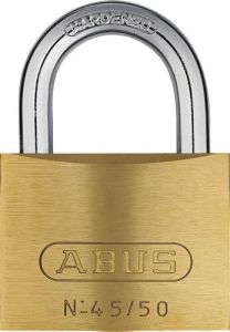 ABUS Cilinderhangslot | breedte slotlichaam 48 mm | messing verschillendsluitend | 1 stuk 80615