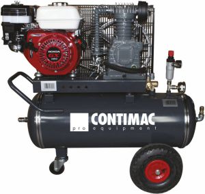 Airmec Contimac CM 450 10 50 HONDA Professionele oliegesmeerde zuigercompressor met benzinemotor