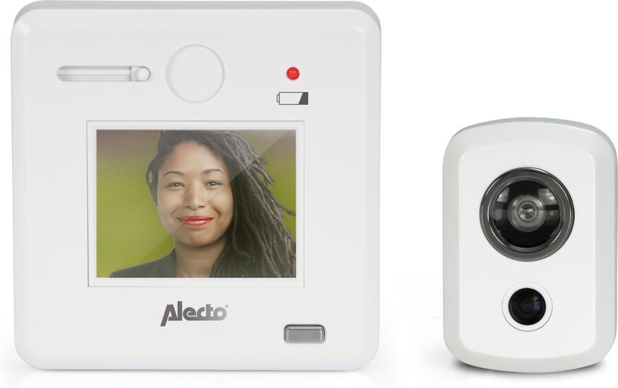 Alecto Digitale deurspion met 2 4" display Wit DC-700