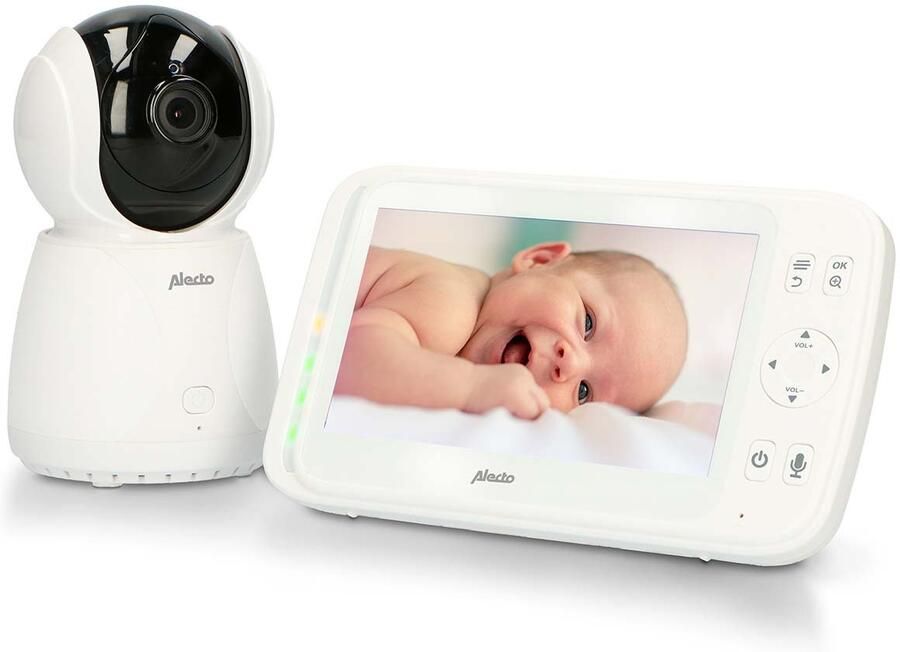 Alecto DVM-275 Video babyfoon met 5" kleurendisplay wit DVM-275