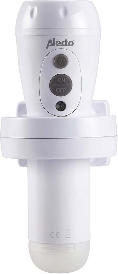 Alecto Oplaadbare LED zaklamp Wit ATL-110