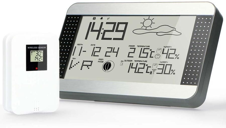 Alecto Weerstation met draadloze sensor Silver WS-1700