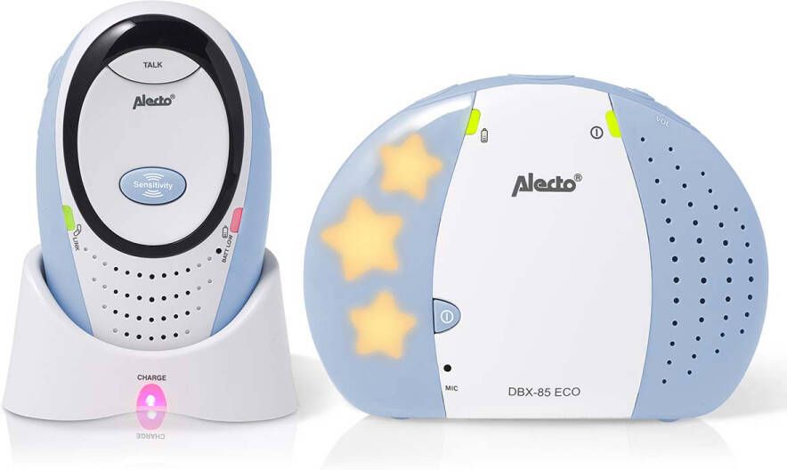 Alecto DBX-85 ECO Full Eco DECT babyfoon wit blauw DBX-85 ECO