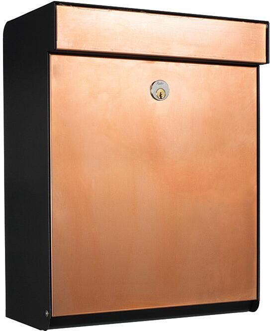 Allux Brievenbus Grundform Zwart Koper 40400020