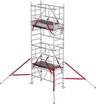 Altrex MiTOWER PLUS rolsteiger 5.20 m werkhoogte 0.75 m breed 1.65 m Fiber-Deck platform Safe-Quick C003031
