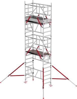 Altrex MiTOWER PLUS rolsteiger 6.20 m werkhoogte 0.75 m breed 1.65 m Fiber-Deck platform Safe-Quick C003032