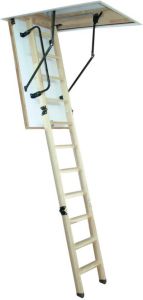 Altrex Woodytrex-De Luxe 3-delige zoldertrap (inklap) 120 x 60 505062