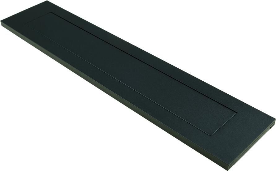 AMI Briefplaat Binnendraaiend Deurdikte 38 42 Veer Zwart 9005 Str 739606