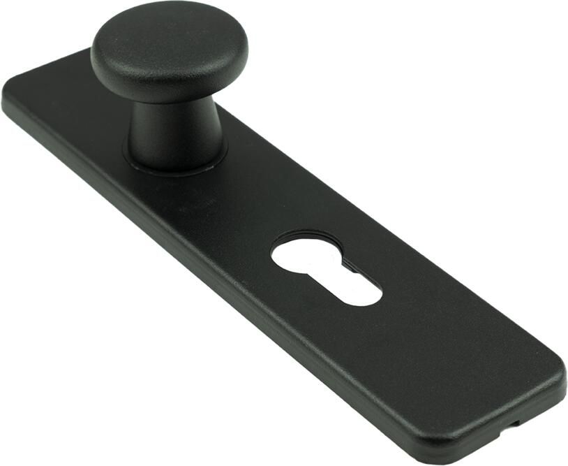 AMI Knop 160 40 Vast Kortschild 185 44 Klik Profielcilinder 55 Zwart 9005 Str 739273