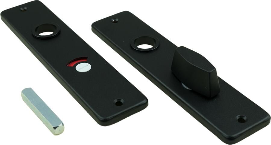 AMI Kortschild Wc 180 41 RH 8*55 Zwart 9005 Str 739165