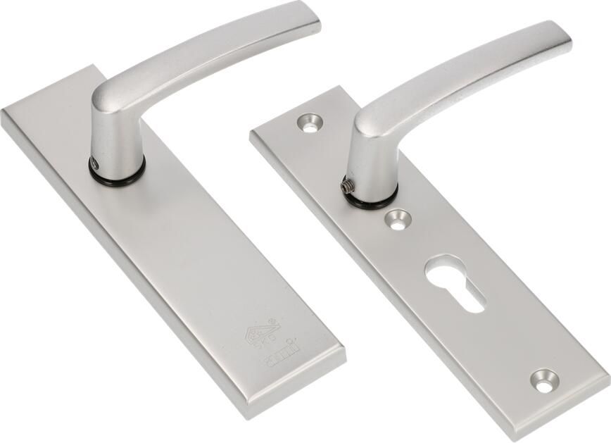 AMI Veiligheidsbeslag 193 50 Buiten Blind Binnen Profielcilinder 55 + Deurkruk 332 F1 Deurdikte 38 42 Mm 821121