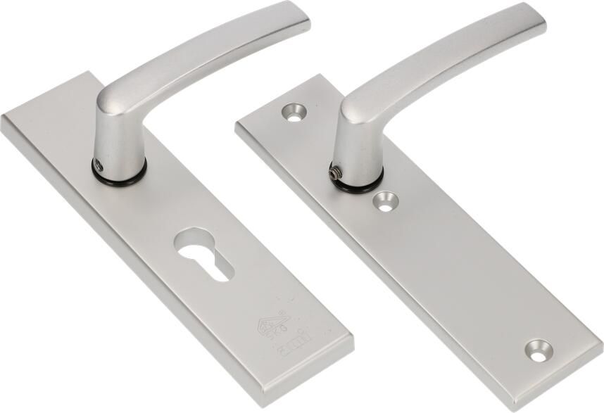 AMI Veiligheidsbeslag 193*50 Buiten Profielcilinder 55 Binnen Blind + Deurkruk 332 F1 Deurdikte 38 42 Mm 821236