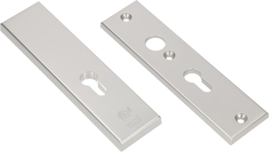 AMI Veiligheidsbeslag 193*50 Buiten Zonder Krukgat Profielcilinder 55 Binnen Profielcilinder 55 F1 Deurdikte .38-45 821094