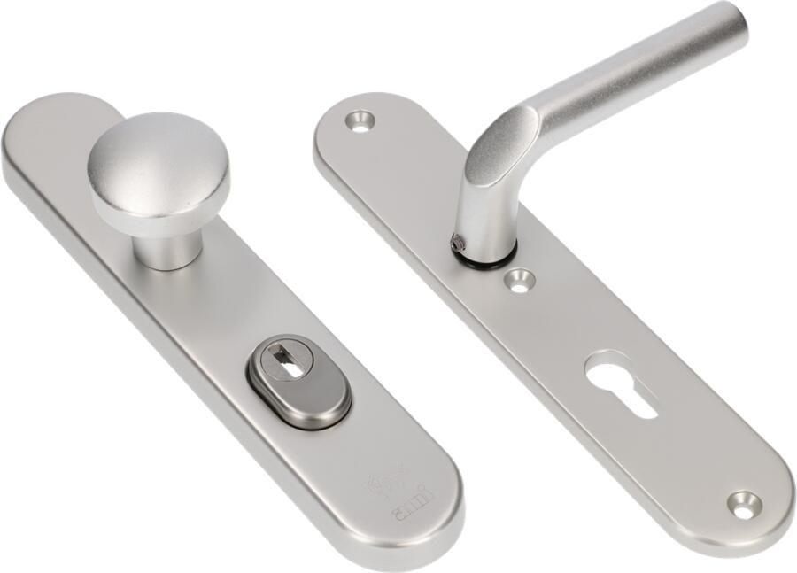 AMI Veiligheidsbeslag 250 50 15 Kt 55 Knop 169 50 Deurkruk 369 Profielcilinder 55 F1 Deurdikte 38 42 Mm 656211