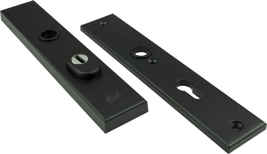AMI Veiligheidsbeslag 251 50 15 Buiten Kt 72 Binnen Profielcilinder 72 Zwart Deurdikte 38 42 Mm. 739720