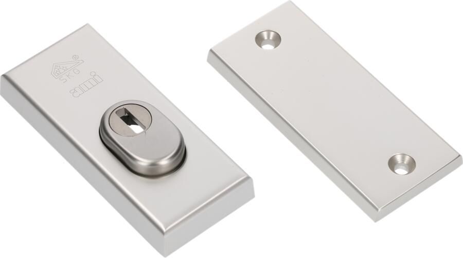 AMI Veiligheidsbeslag Rozet 115*15 Buiten Kt Binnen Blind F1 Deurdikte 38 42 Mm 820323