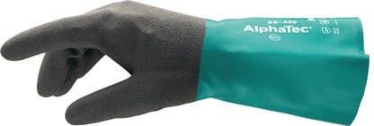 Ansell Chemicaliënhandschoen | flesgroen antracietgrijs | EN 388 EN 374 EN 1149 | PSA-categorie III | 12 paar 58-430-9