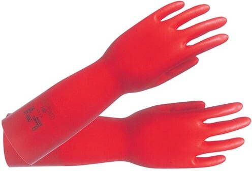 Ansell Chemicaliënhandschoen | rood | EN 388 EN 374 ISO 9001 | PSA-categorie III | 12 paar 37-900-10