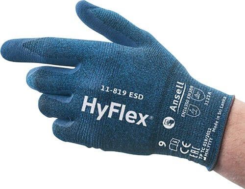 Ansell Handschoen | blauw | EN 388 EN 16350 PSA-categorie II | EN 388 EN 16350 | 12 paar 11-819-ESD-10
