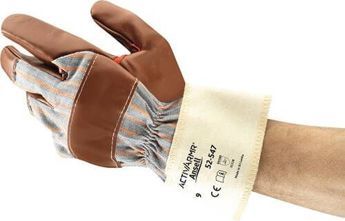 Ansell Handschoen | bruin | BW-jersey m.nitril | EN 388 PSA-categorie II | 12 paar 52-547-10