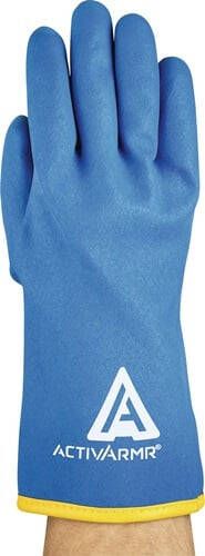Ansell Koudebestendige handschoen | blauw | EN 388 EN 511 PSA-categorie II | acryl met vinylschuimcoating | 6 paar 97-681-10