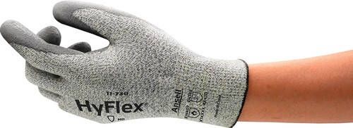 Ansell Snijbestendige handschoen | grijs | EN 388 PSA-categorie II | nylon lycra glasvezel Intercept vezel | 12 paar 11-730-11-730-11