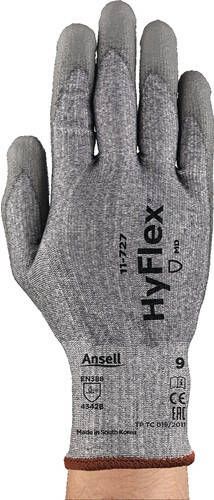 Ansell Snijbestendige handschoen | grijs | EN 388 PSA-categorie II | nylon Lycra HPPE Intercept vezel | 12 paar 11-727-8