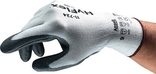Ansell Snijbestendige handschoen | wit grijs | EN 388 PSA-categorie II | drager m.Intercept-technisch garen m.PU | 12 paar 11-724-9