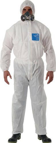 Ansell Veiligheidsoverall | maat M | wit | PSA-categorie III | 1 stuk 1500-WH PLUS CVRL HOOD 111 1500-WH PLUS CVRL HOOD 111