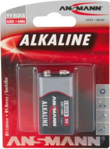 Ansmann 1 x Alkaline batterij | 9 volt | E blok 6LR61 1515-0000