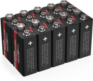 Ansmann 10x Industriële batterij | 9V E | 6LR61 alkaline 1505-0001