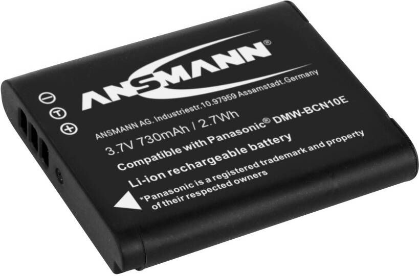 Ansmann A-Pan DMW-BCN10E Reserveaccu vorm gelijk aan Panasonic DMW-BCN10E 1400-0052